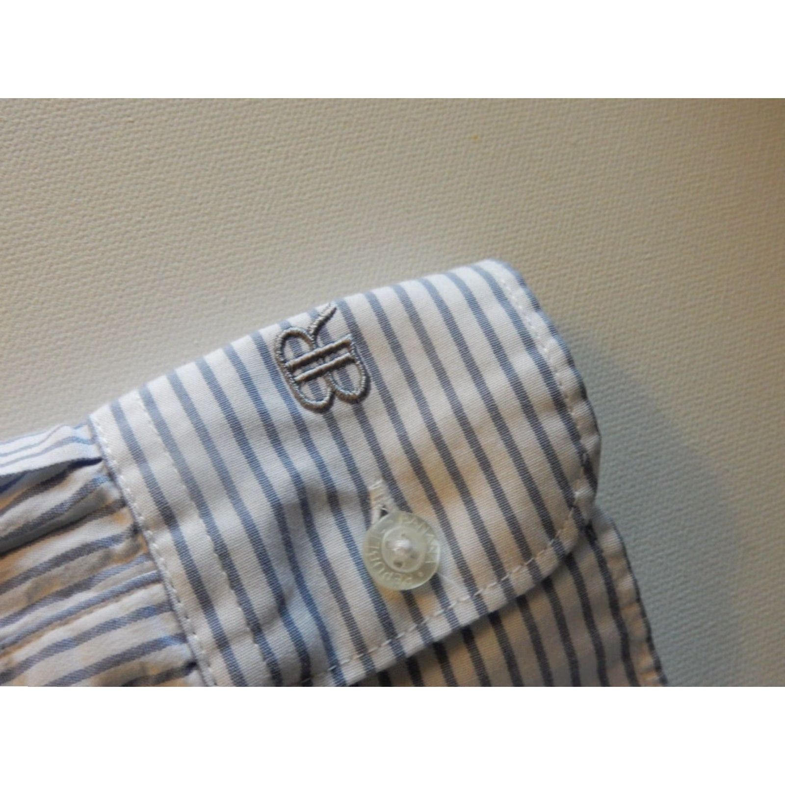 Banana Republic Banana Republic Slim Fit Button-Up Shirt Men's Medium Blue Striped Cotton Long Sleeve Mens Size US M / EU 48-50 / 2 - 3 Thumbnail