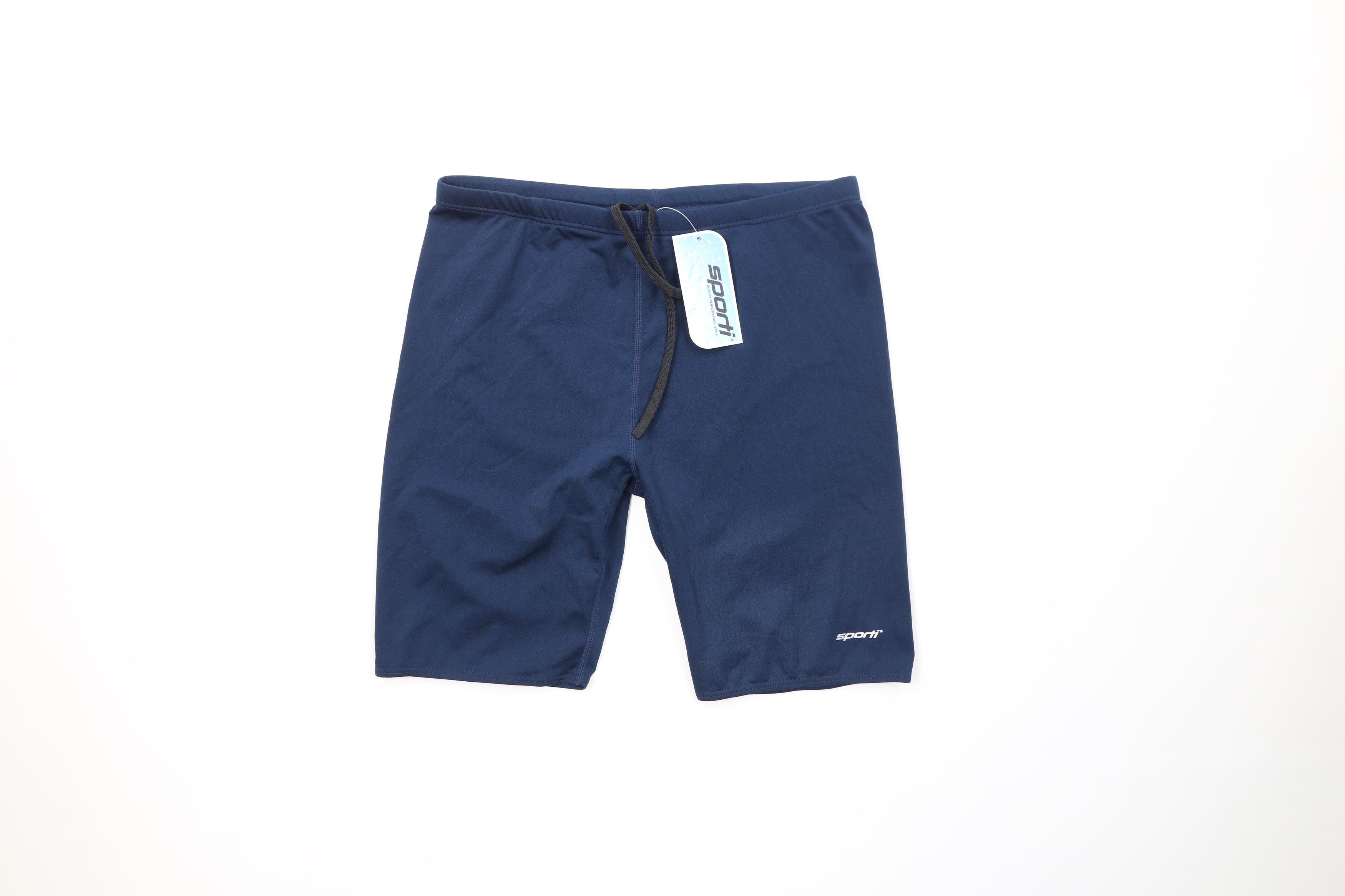 Vintage New Sporti Polyester Pro Racing Swimming Jammers Shorts Navy Size US 36 / EU 52 - 1 Thumbnail