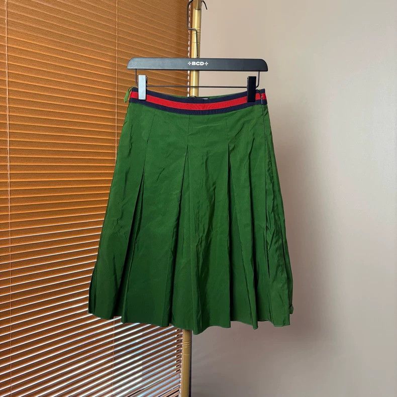 Gucci Gucci Contrasting color pleated skirt Size 26" / US 2 / IT 38 - 1 Thumbnail