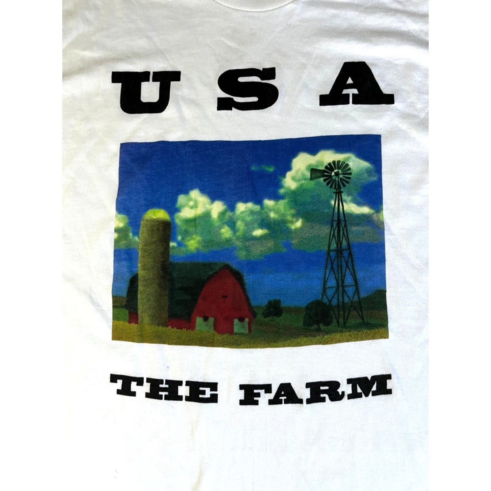 Fruit Of The Loom Fruit of the Loom T-Shirt 90s USA Monuments of America White XL Vintage Unisex Adults Boys Girls Mens Womens Size US XL / EU 56 / 4 - 4 Thumbnail