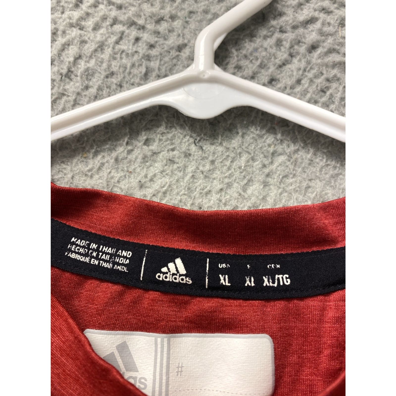 Adidas Adidas Mens Red Shirt Size XL Short Sleeve Sports /113-22 Red Dark Size US XL / EU 56 / 4 - 4 Thumbnail