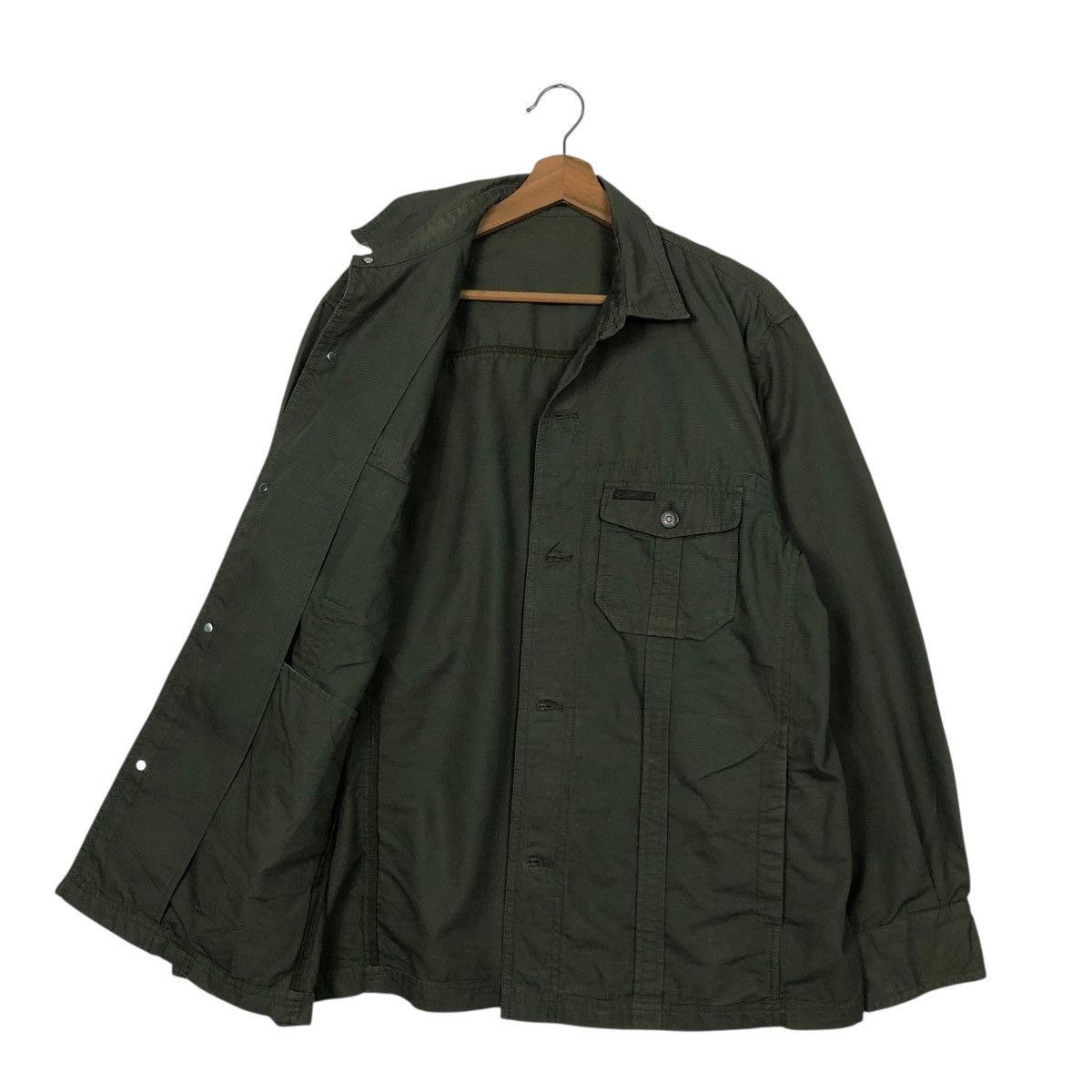 Japanese Brand 🔥VINTAGE BUTTON CHORE WORK JACKET CROCODILE ISSEY MIYAKE Size US L / EU 52-54 / 3 - 13 Thumbnail