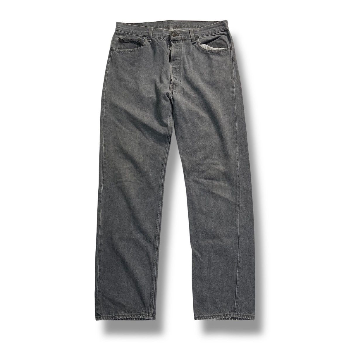 Levi's Vintage Clothing Vintage 80s Levis 501 Charcoal Fades Patina Jeans Size US 35 - 1 Thumbnail