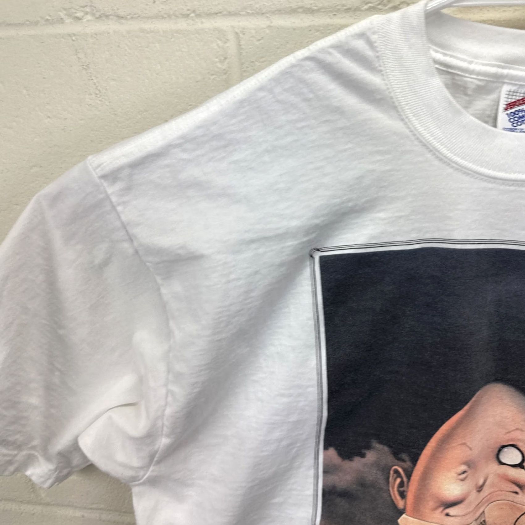 Vintage VINTAGE Serigraphia Inc T-Shirt Art Humpty Dumpty White XL Crew Neck Short Sleeve 90s Grunge Hip Hop Hipster Art Cartoon Classic Unisex Adults Size US XL / EU 56 / 4 - 4 Thumbnail