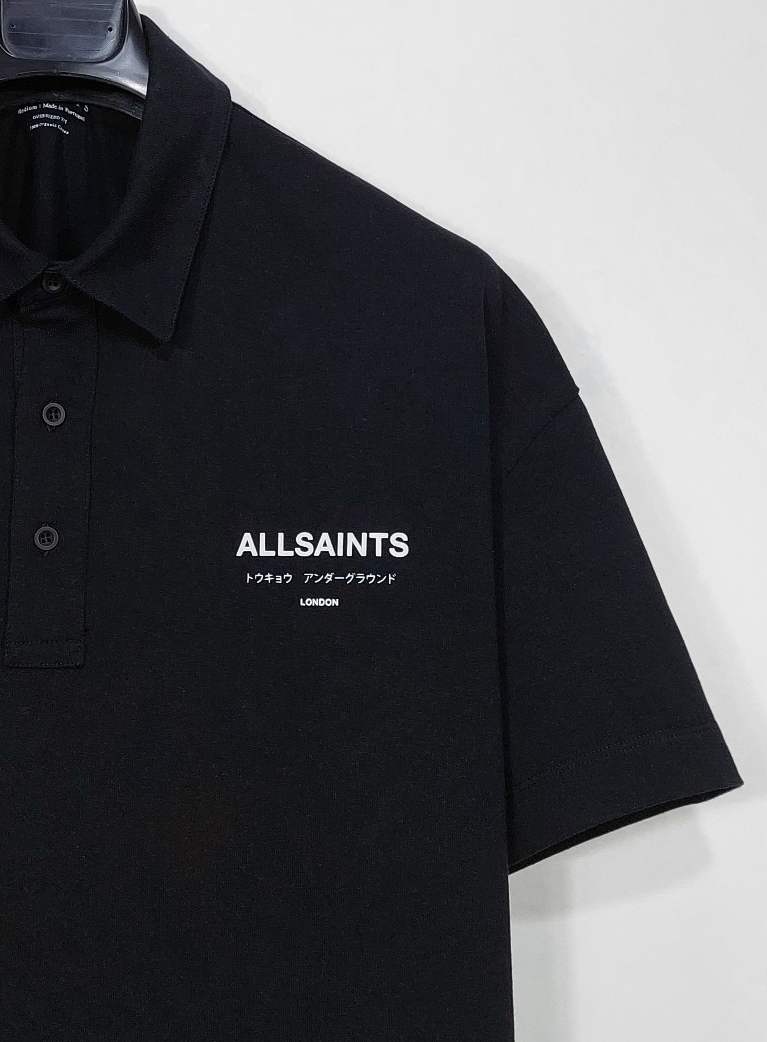 Allsaints underground polo shirt - black M Size US M / EU 48-50 / 2 - 6 Thumbnail