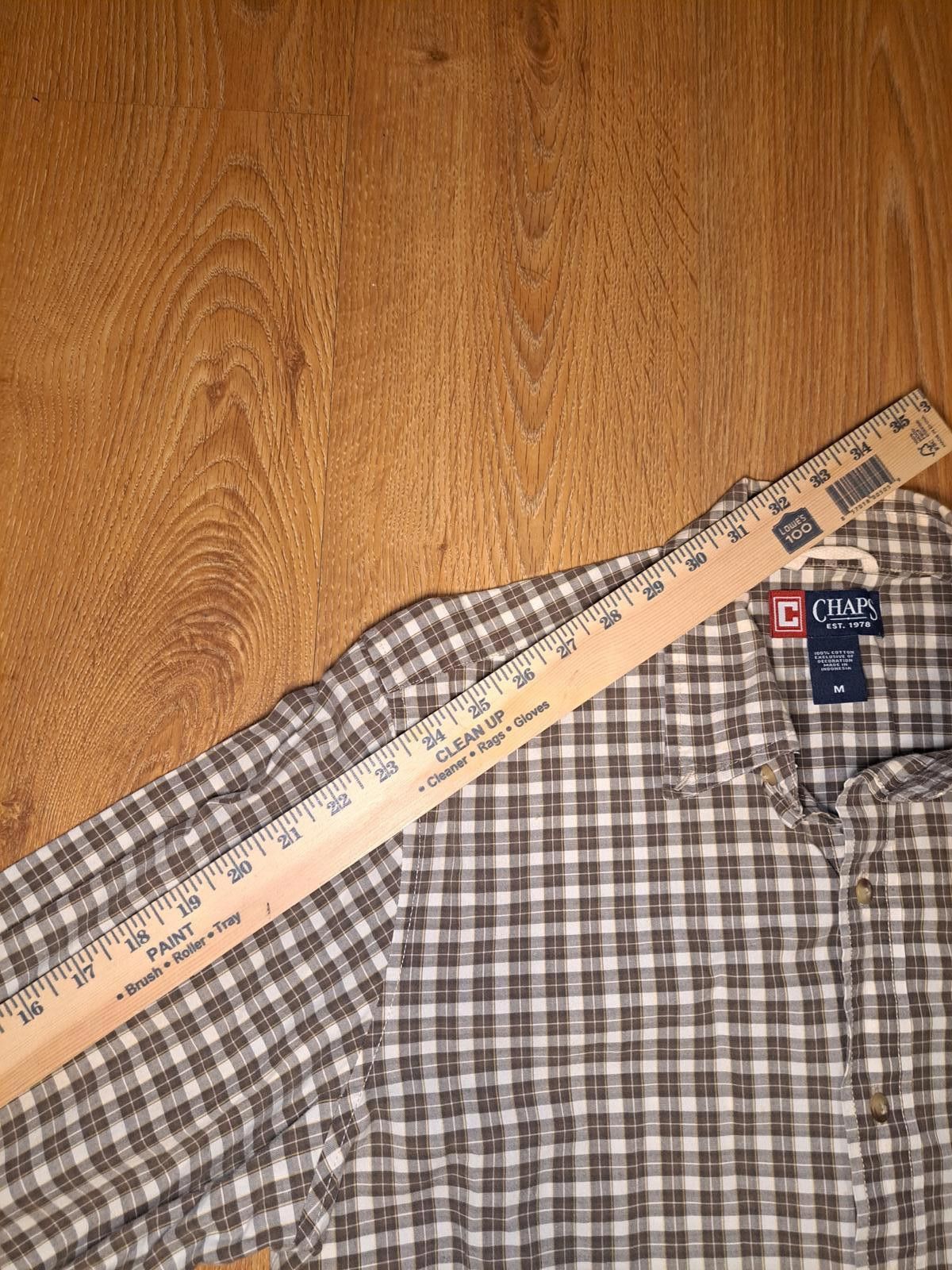 Chaps Chaps Dress Shirt Mens Medium Plaid Brown Multicolor Cotton Size US M / EU 48-50 / 2 - 6 Thumbnail