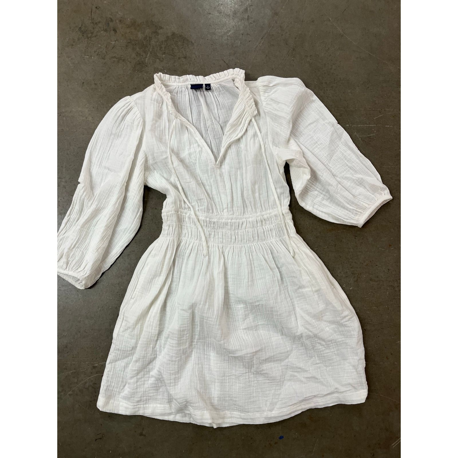 Gap Gap Women - Crinkle Gauze Mini Dress / S / White / NWOT Size S / US 4 / IT 40 - 1 Thumbnail