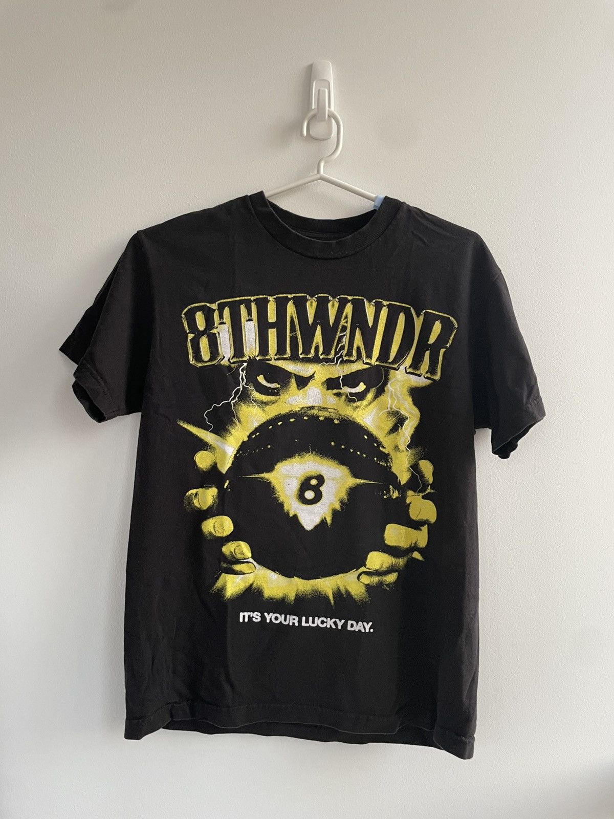 8THWNDR 8thWndr It’s Your Lucky Day 8 Ball Black Streetwear T-Shirt Size US M / EU 48-50 / 2 - 1 Thumbnail