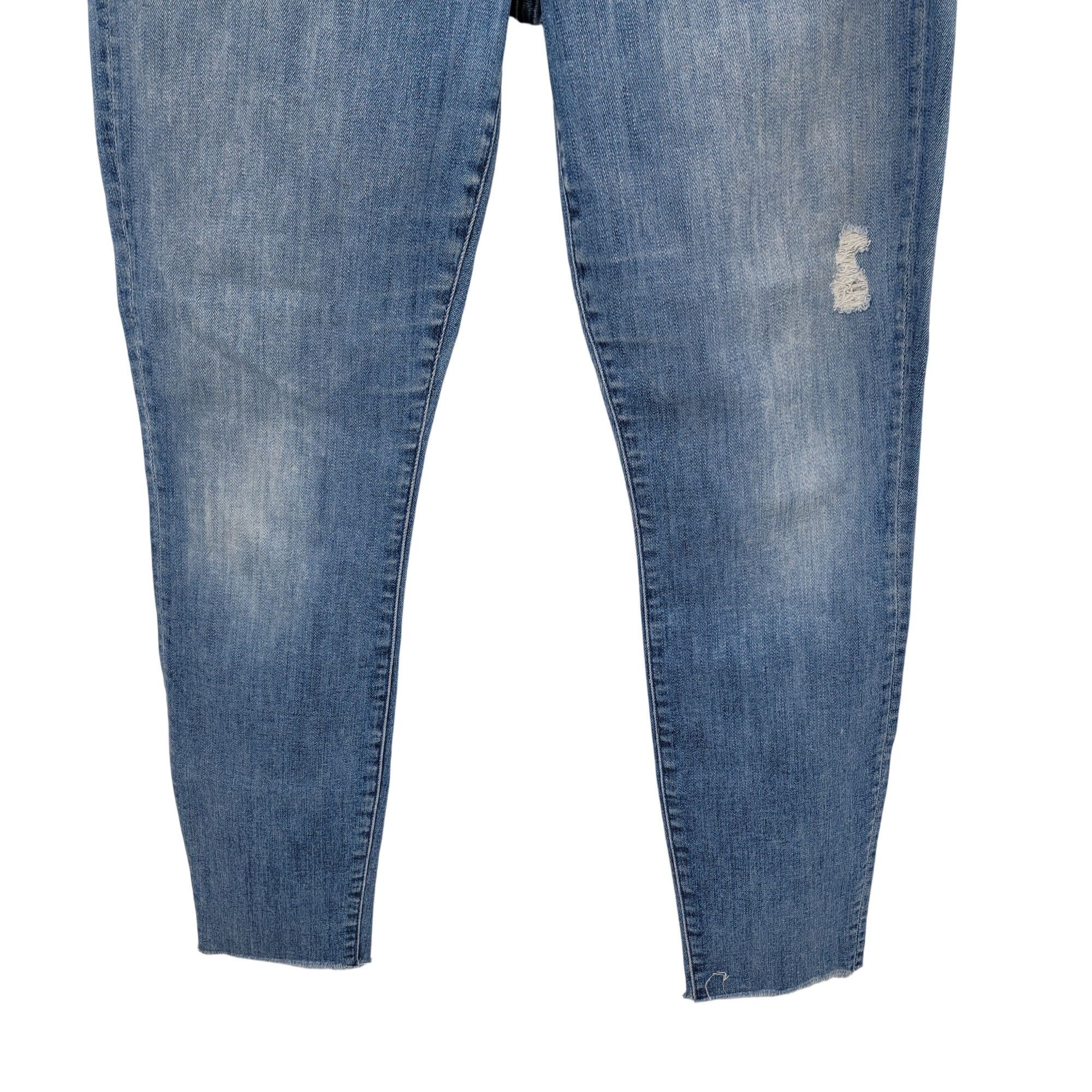 MOTHER Mother The Stunner Ankle Fray Graffiti Girl Jeans 29 Medium Size 29" - 7 Thumbnail