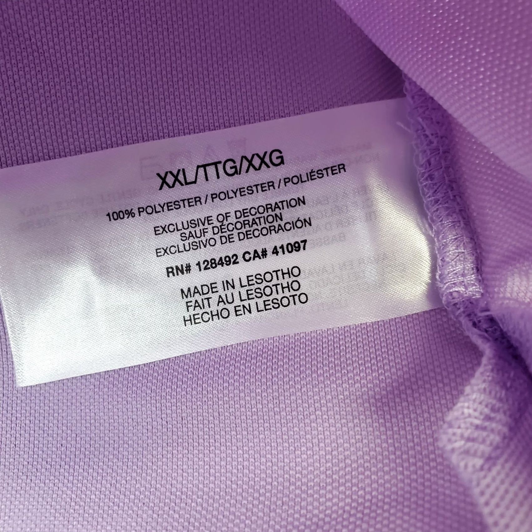 Vintage Greg Norman Polo Shirt Mens XXL Purple UPF Sun Protection 100% Polyester Polo Sports Golf Shirt Size US XXL / EU 58 / 5 - 7 Thumbnail