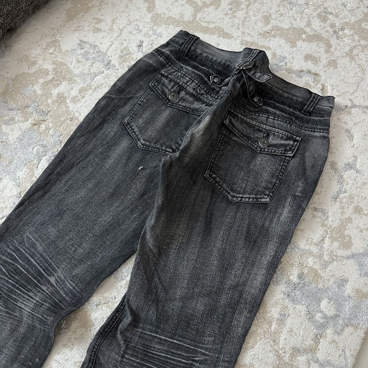 In The Attic rare 00s In The Attic Japanese Archive Faded Black Denim Size US 34 / EU 50 - 6 Thumbnail