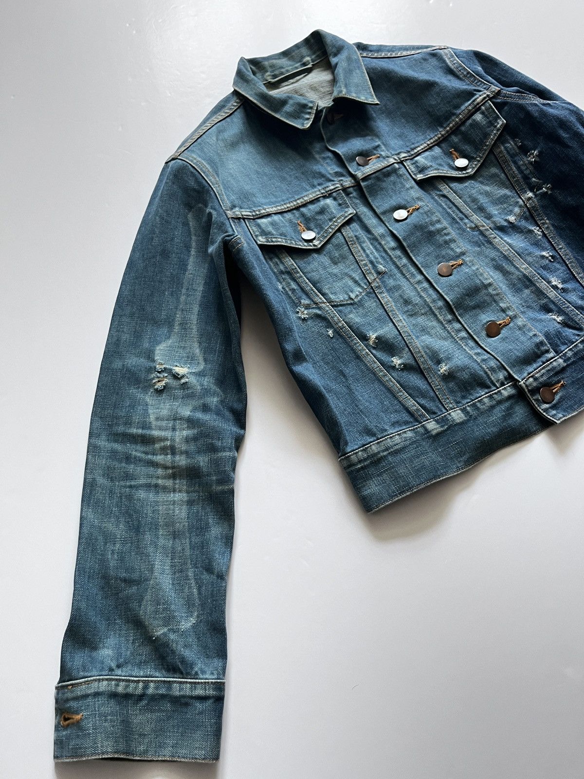 Maison MIHARA YASUHIRO Mihara Yasuhiro 1997-98’ “Anatomy” bones denim jacket Size US M / EU 48-50 / 2 - 4 Thumbnail
