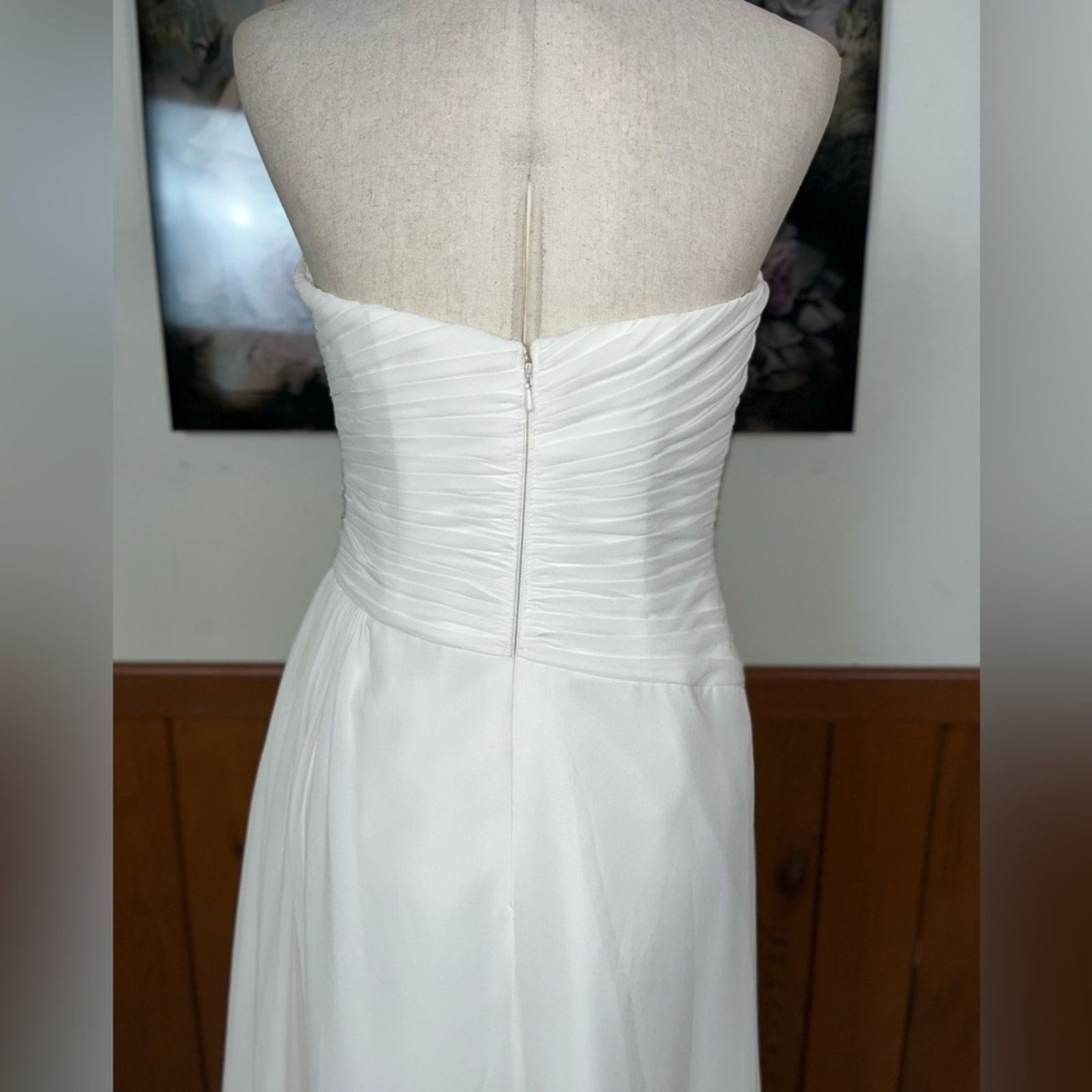 Other Elegant Ada James Chiffon High Low Wedding Gown! Size M / US 6-8 / IT 42-44 - 7 Thumbnail