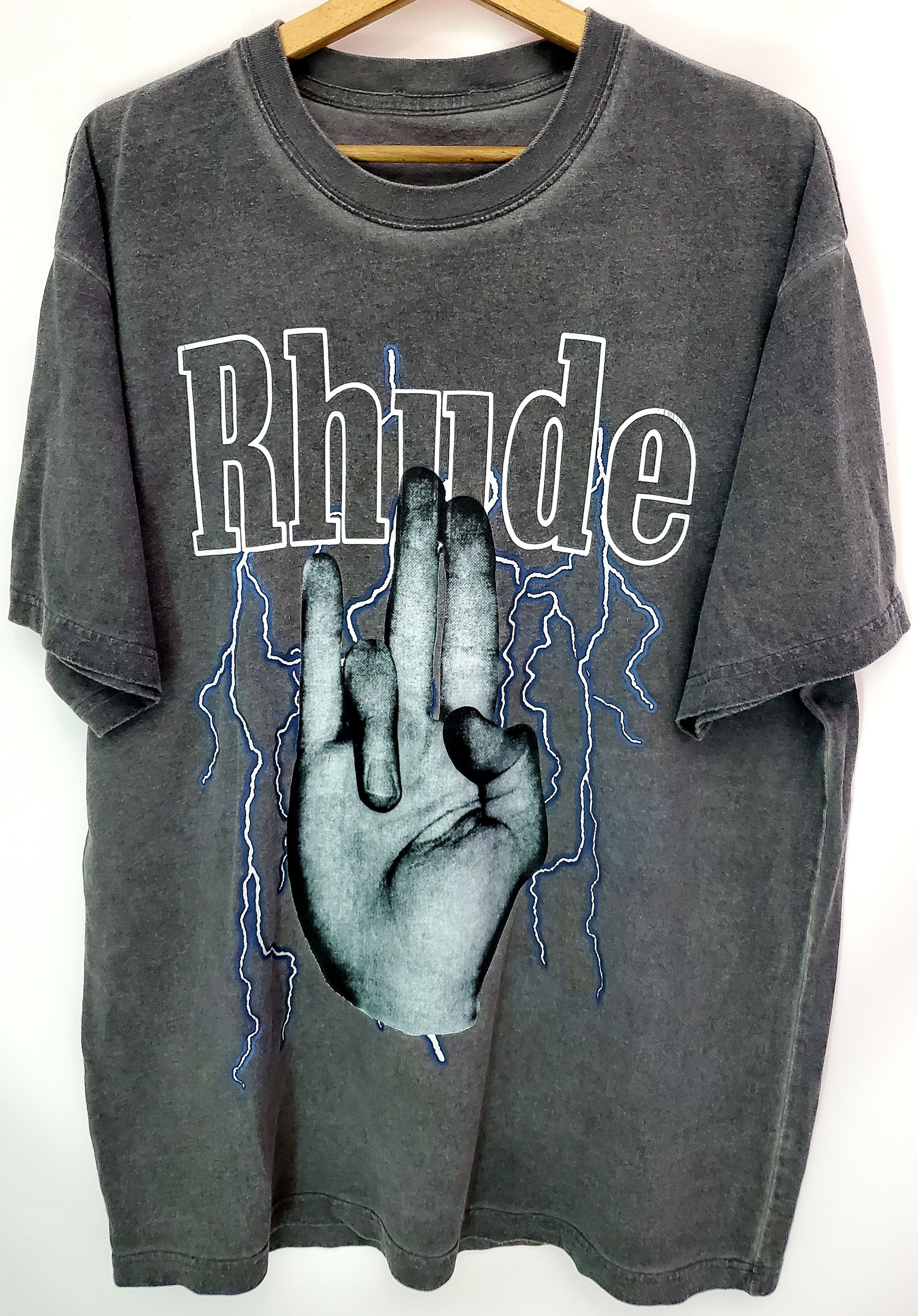Band Tees Graphic Printed Cotton Washed Out Effect OversizedT-Shirt Xl Size US XL / EU 56 / 4 - 1 Thumbnail
