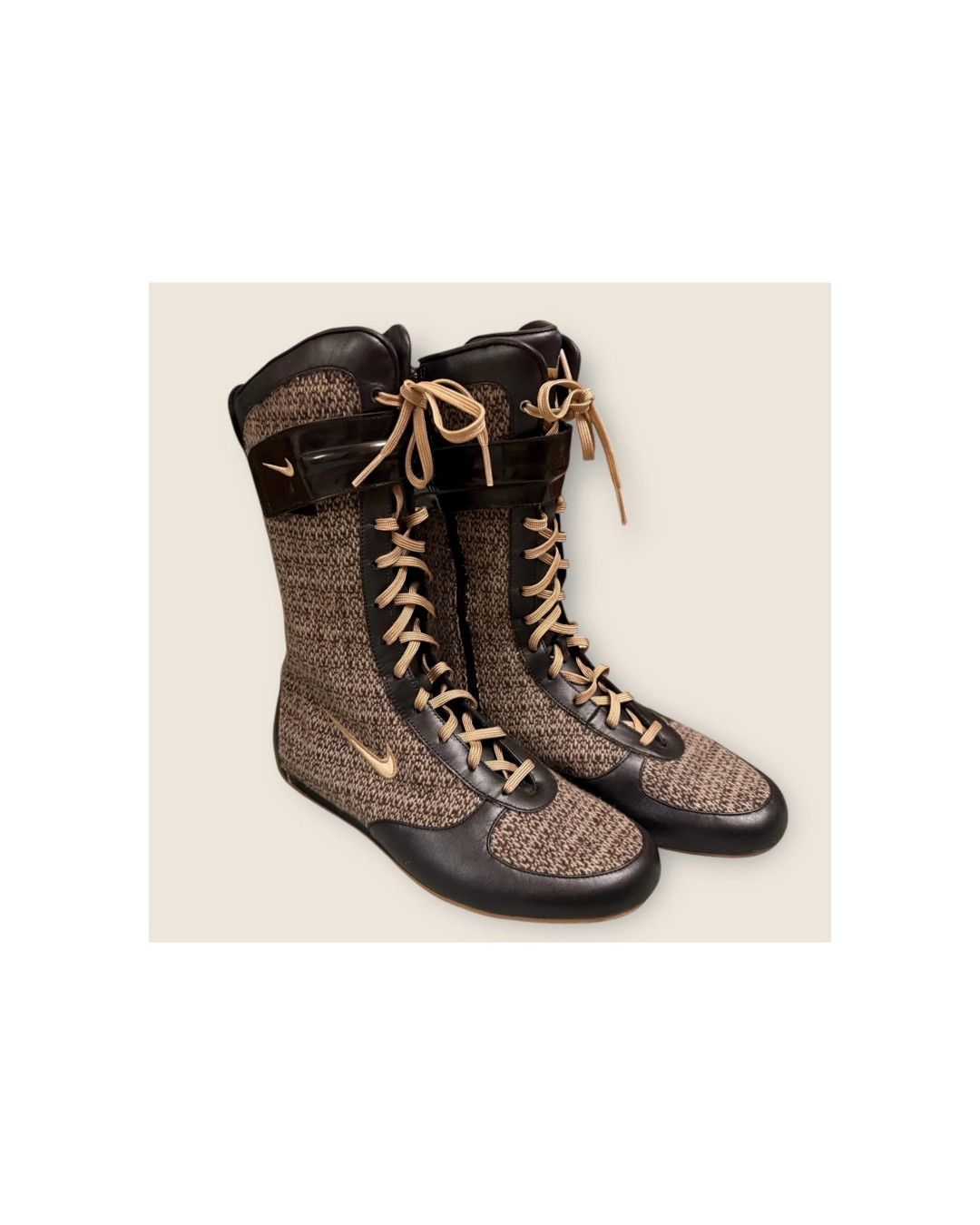 Nike NIKE Iconic Vintage Ultra Rare Boxing Boots Tweed Gorpcore Size US 7 / IT 37 - 2 Thumbnail