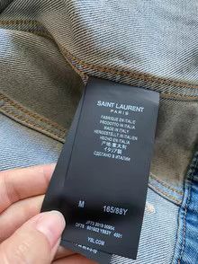Yves Saint Laurent YSL Saint Laurent Limited Edition Ripped Denim Jacket Size M / US 6-8 / IT 42-44 - 5 Thumbnail