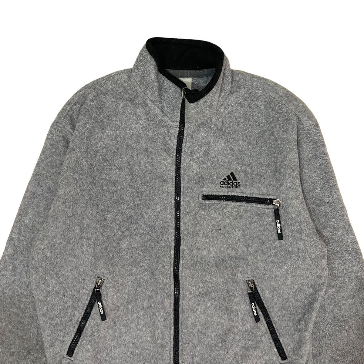 Adidas Vintage Adidas Fleece Zipper Jacket Size US S / EU 44-46 / 1 - 4 Thumbnail