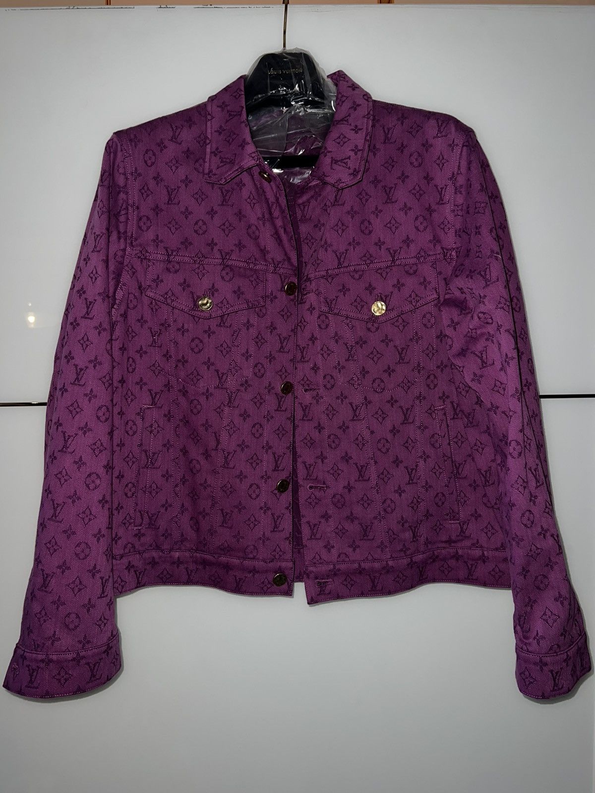 Louis Vuitton Louis Vuitton Monogram Pink Denim Jacket Size US L / EU 52-54 / 3 - 1 Thumbnail