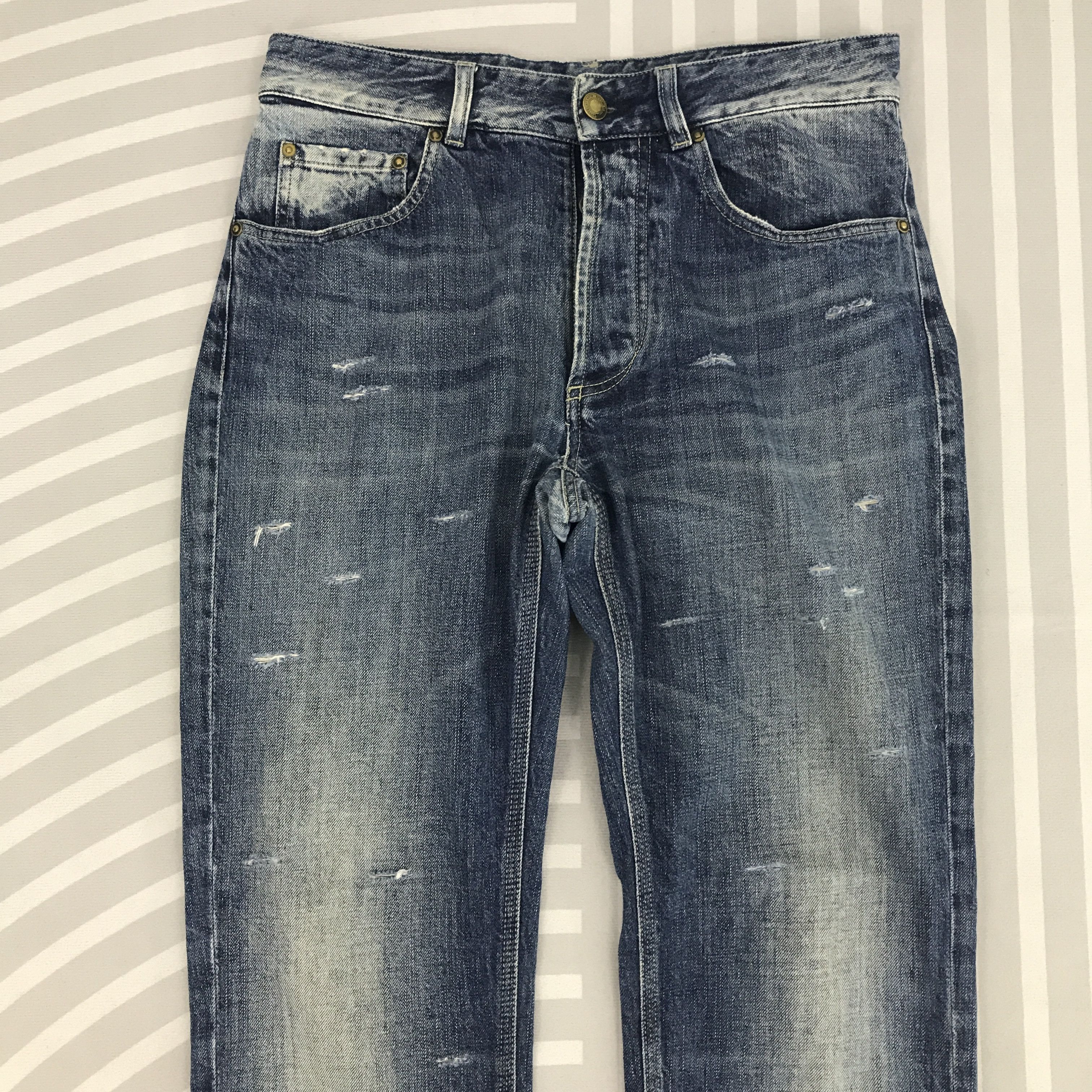 Bottega Veneta × Vintage Vintage Bottega Veneta Distressed Denim pants Size US 29 - 3 Thumbnail
