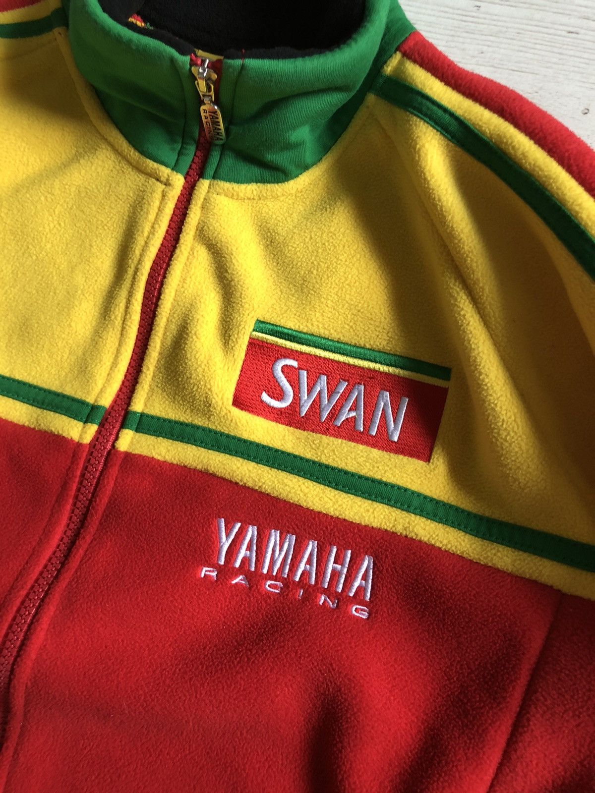 Vintage × Yamaha Yamaha racing swan fleece jacket Size US S / EU 44-46 / 1 - 4 Thumbnail