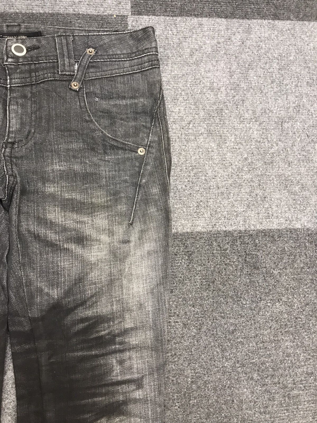 Tornado Mart 💥DESIGNER💥TORNADO MART JAPAN RARE FADES SKINNY DENIM F179 Size 28" / US 6 / IT 42 - 3 Thumbnail