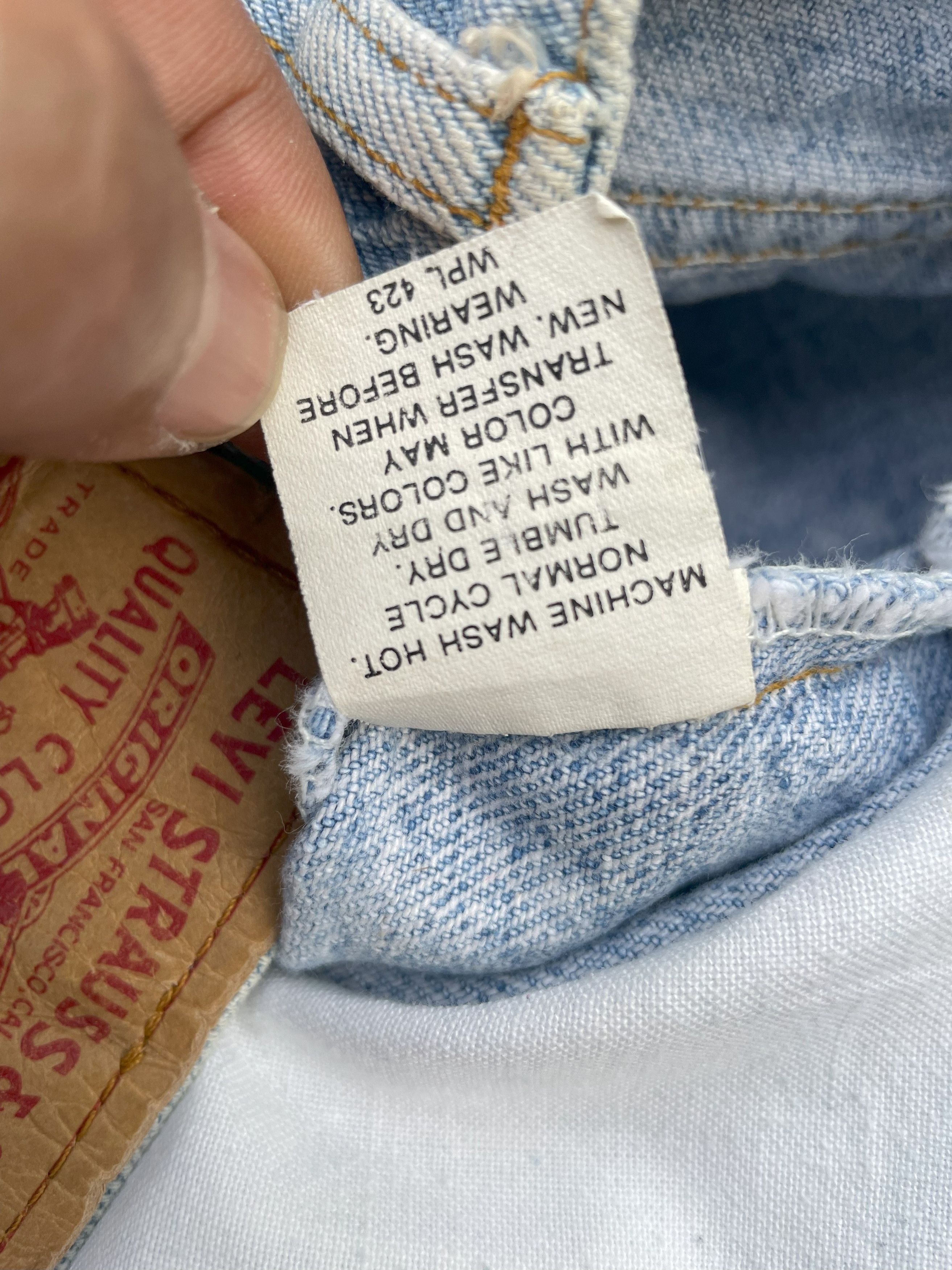Levi's Vintage 1992 Levis 505 e Stone Wash Denim Size US 30 / EU 46 - 16 Thumbnail