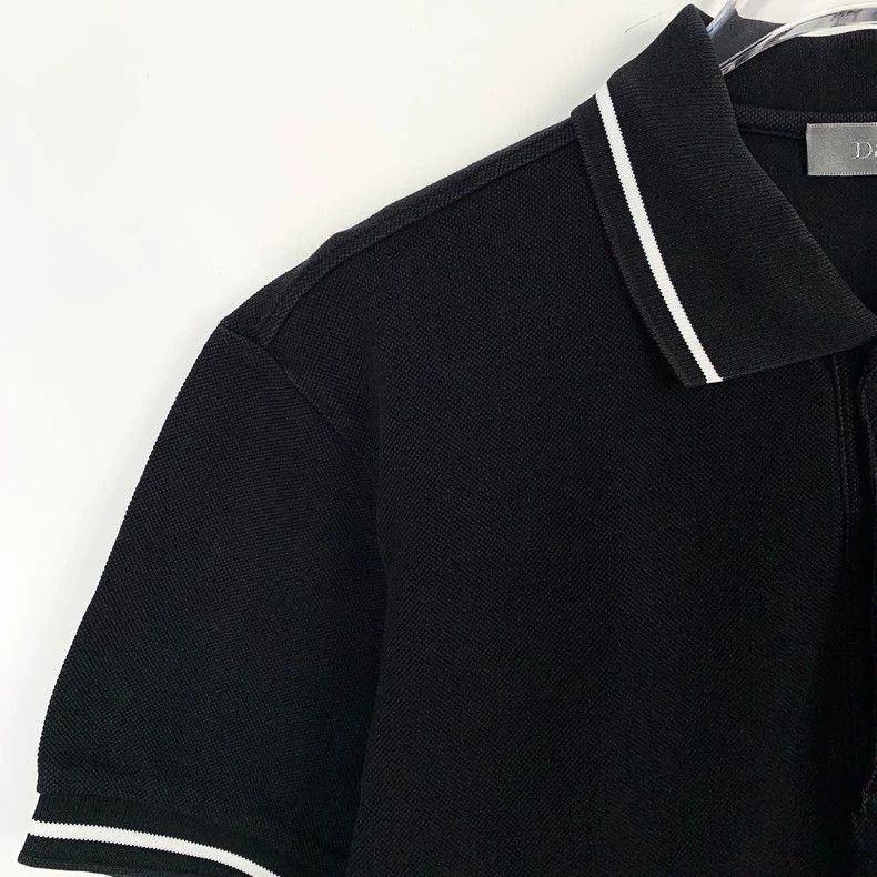 Dior Dior Black logo bee embroidery lapel cotton short-sleeved P Size US M / EU 48-50 / 2 - 3 Thumbnail