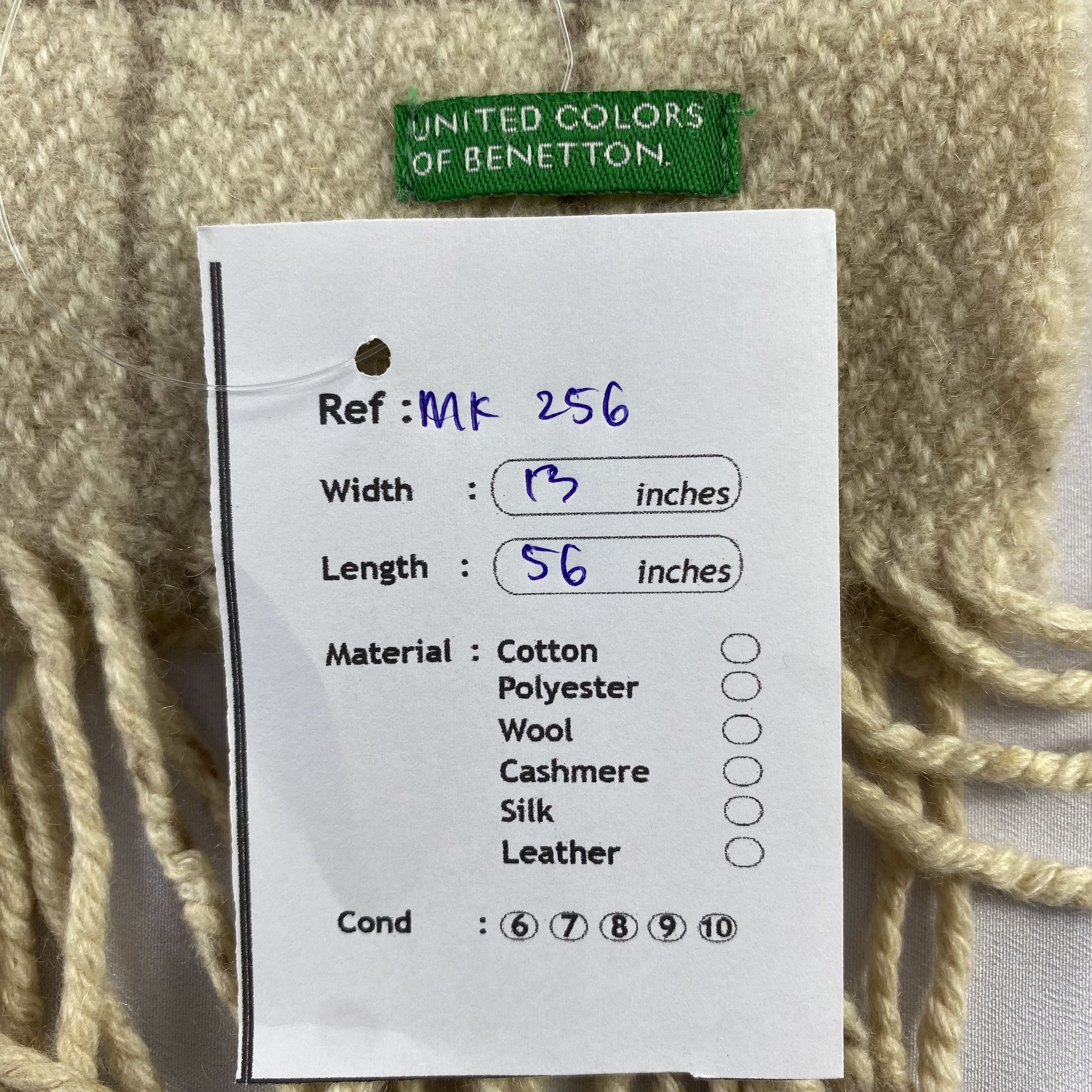 United Colors Of Benetton United Colors Of Benetton Scarf Neck Wrap Wool Muffler Size ONE SIZE - 8 Thumbnail