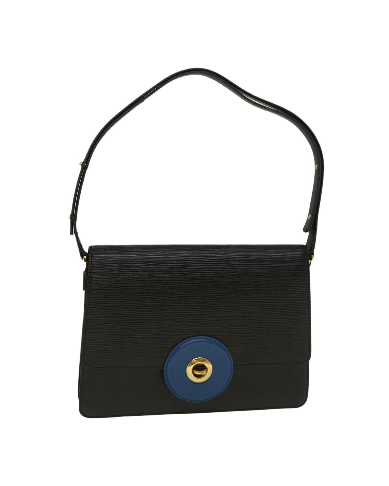 image of Louis Vuitton Bicolor Epi Leather Hand Bag in Black, Women's