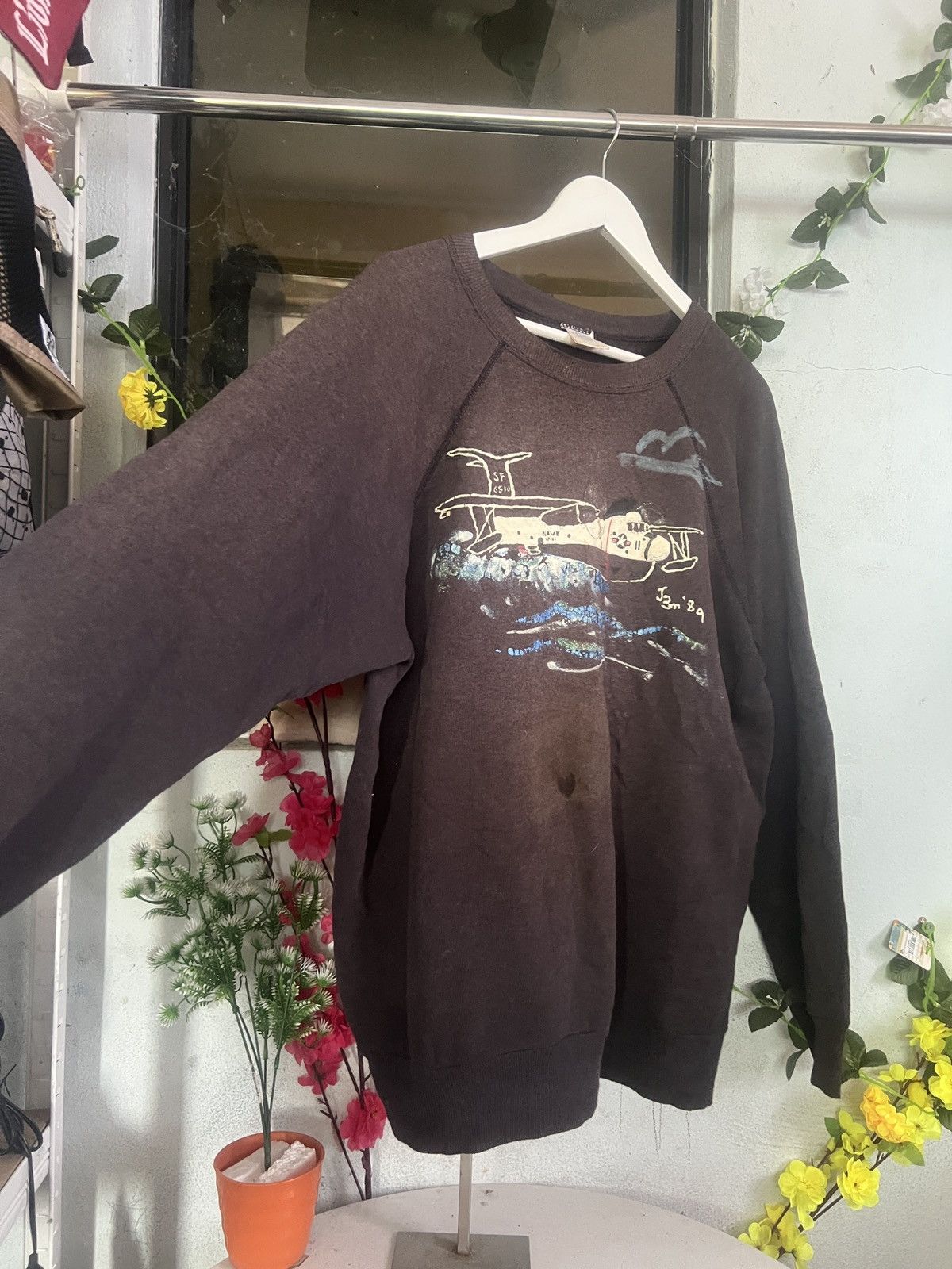 Vintage Vintage Navy 80s Size US L / EU 52-54 / 3 - 2 Thumbnail