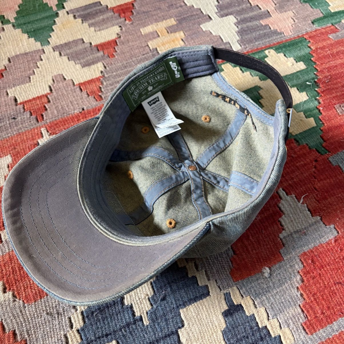 DENIM TEARS × Levi's Denim Tears Levis Strapback Hat Size ONE SIZE - 3 Thumbnail