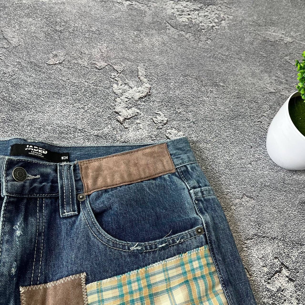 Japanese Brand Jeans Dirty Pants Faded Crash Denim Thrashed Y2K Distressed Size US 34 / EU 50 - 9 Thumbnail