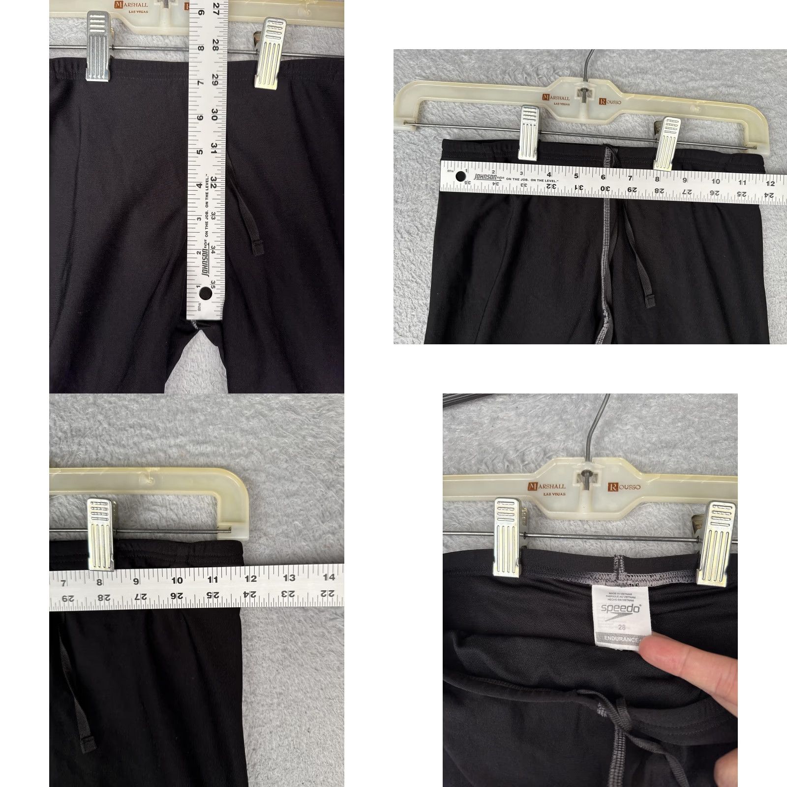 Speedo Speedo Mens Bottom 28 Black Endurance+ Jammer Swim Shorts Training Racing Swimwear Size US 28 / EU 44 - 8 Thumbnail