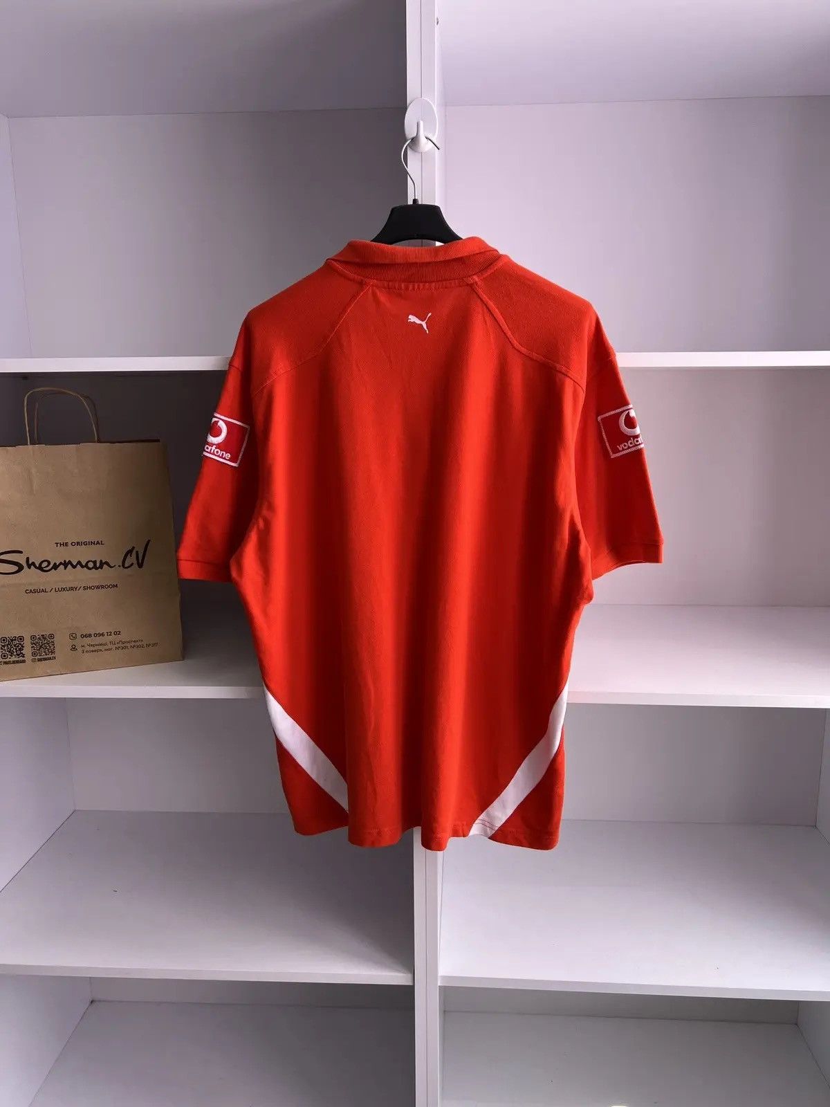 Ferrari × Puma × Vintage Vintage Puma Ferrari Racing Polo t-shirt Size US XXL / EU 58 / 5 - 9 Thumbnail