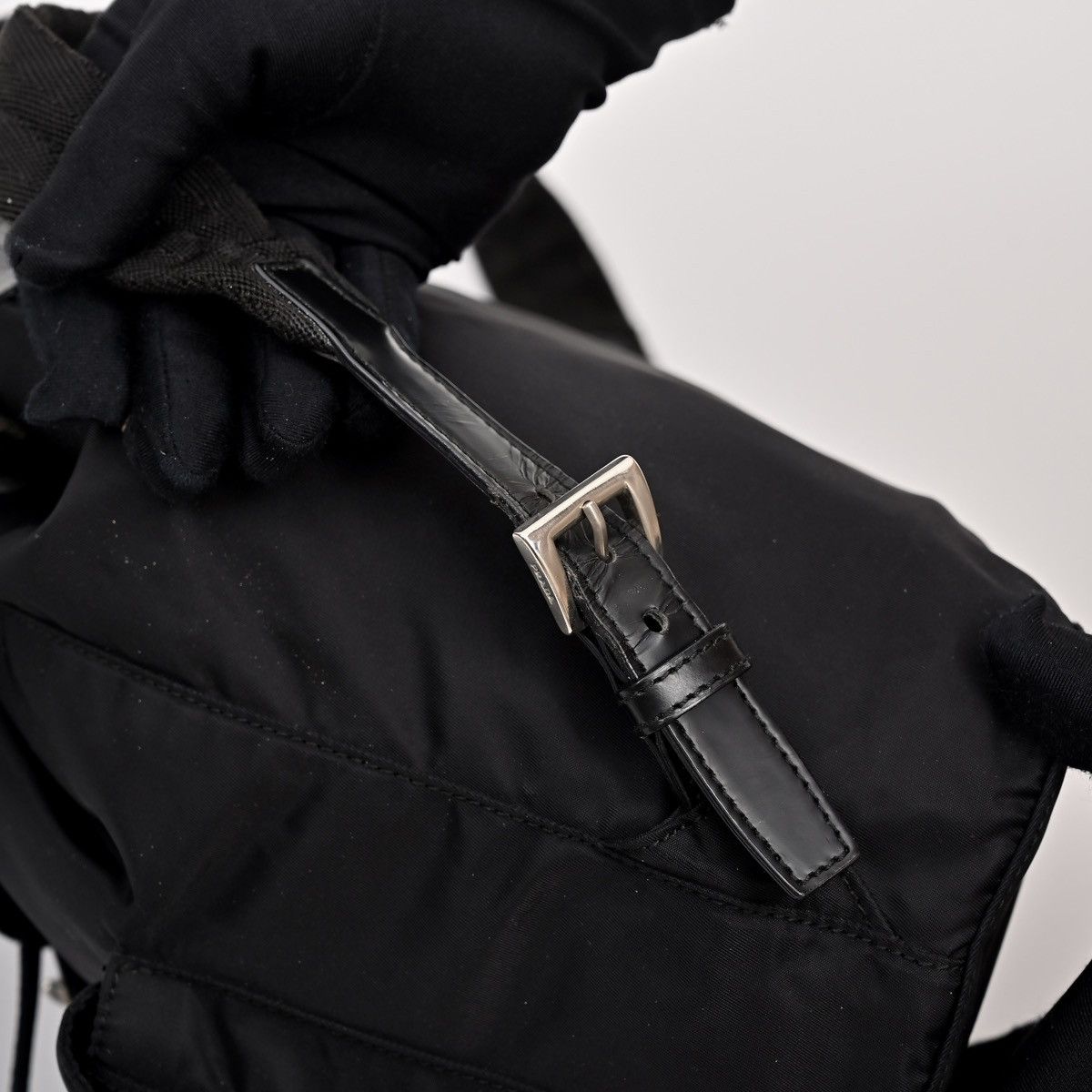 Prada Prada Small Re-Nylon Black Backpack Size ONE SIZE - 15 Thumbnail
