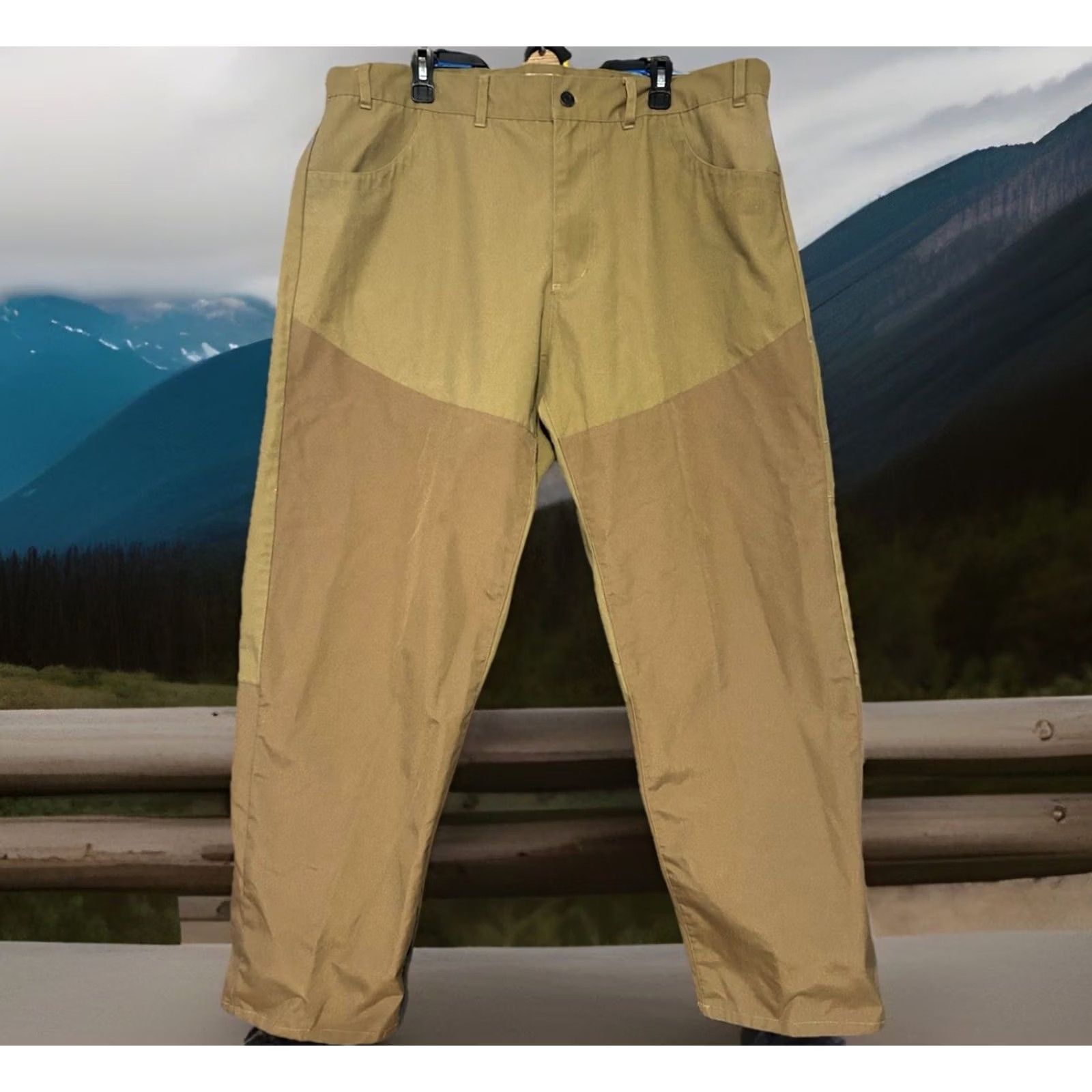 Vintage Gander Mountain Brush Briar Duck Hunting Pants 40x31 Brown Canvas 5-Pocket Zip Button Workwear Mens Hunting Pants Size US 40 / EU 56 - 4 Thumbnail