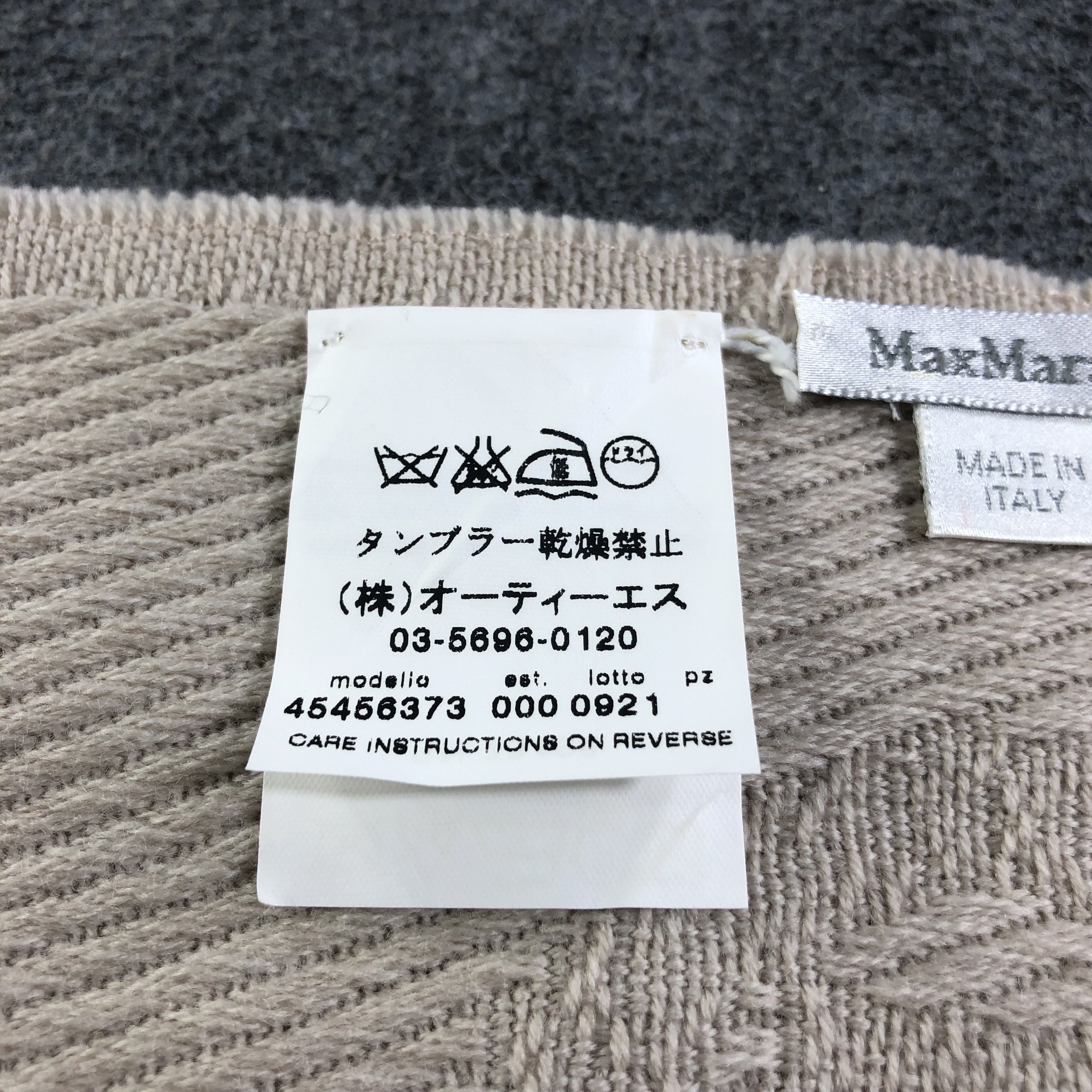 Vintage Max Mara Monogram Wool Scarf Muffler V1092 Size ONE SIZE - 5 Thumbnail