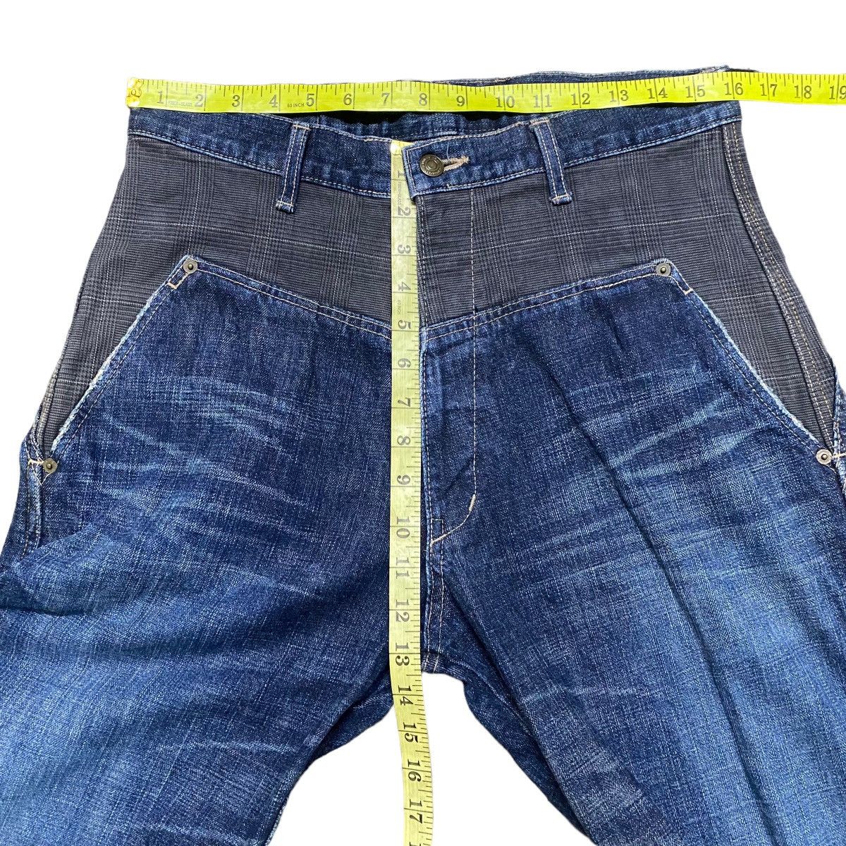 Japanese Brand Japanese Brand HIGHBROW Hybrid Denim Jeans Size US 32 / EU 48 - 17 Thumbnail