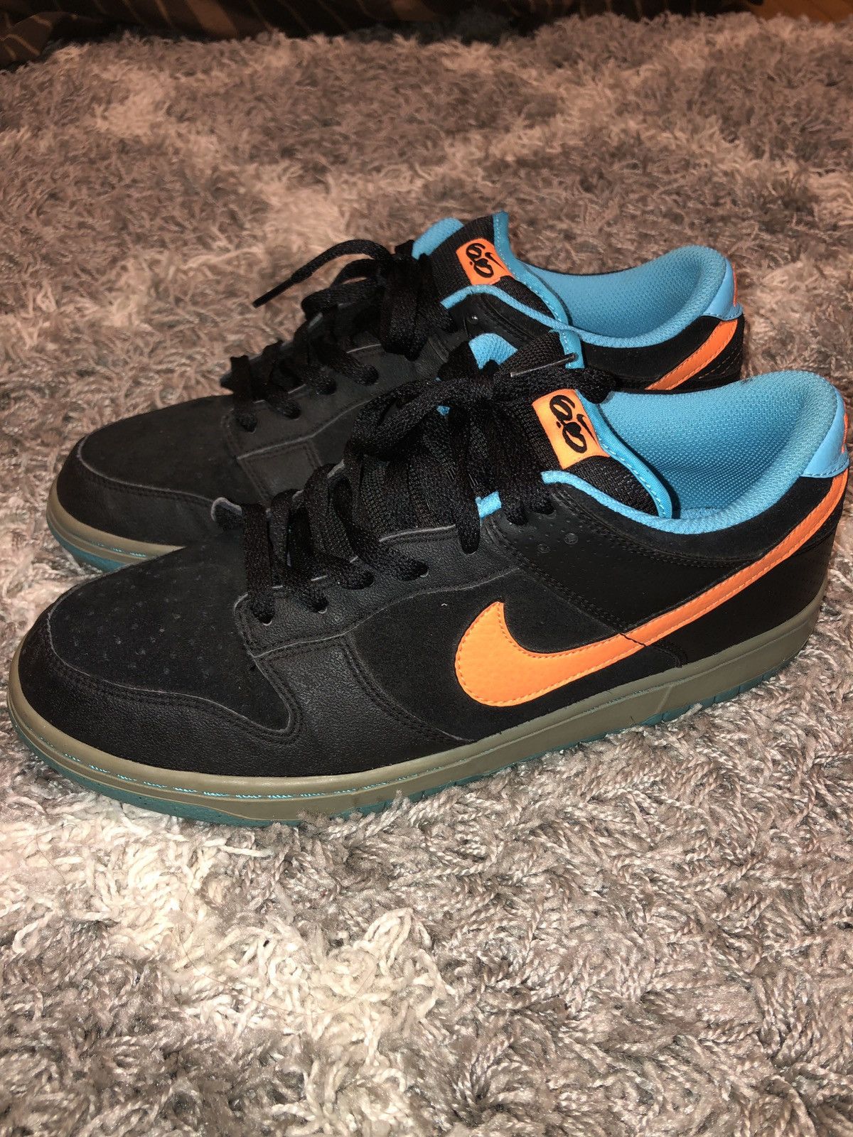 Nike VINTAGE NIKE DUNK 6.0 BLACK ORANGE BLUE Grailed