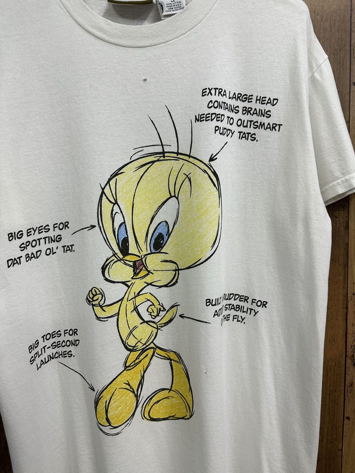 Warner Bros Tweety Warner Bros Vintage Tshirt A544 Size US M / EU 48-50 / 2 - 2 Thumbnail