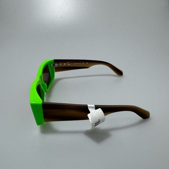Off-White Off-White Lucio Sunglasses Green Brown Size ONE SIZE - 3 Thumbnail