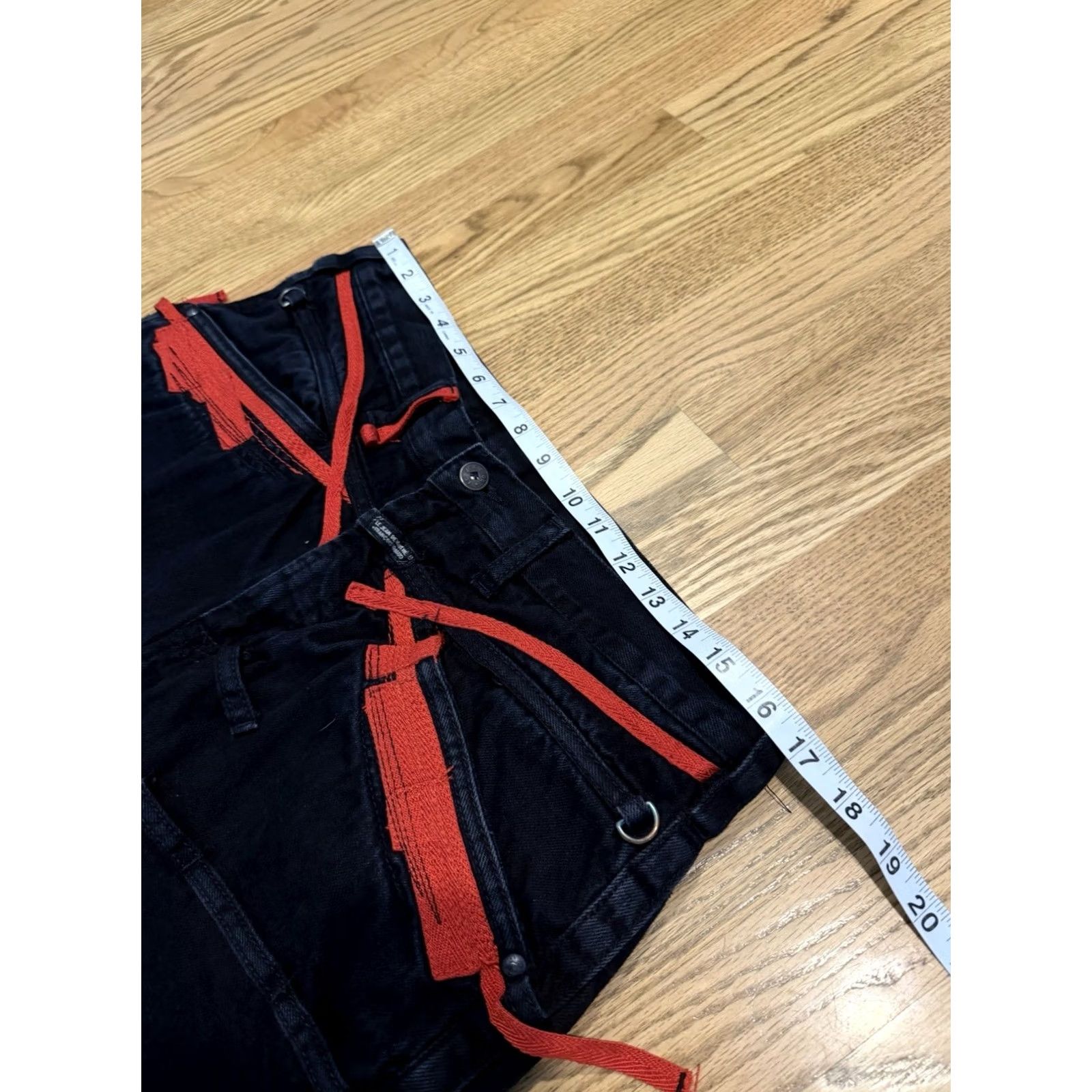 Vintage VINTAGE Marithe Francois Girbaud Jeans Men 34 Jeans Denim 33x33 90s Hip Hop Straight 5-Pocket Mens Black Dark Wash Y2K Vintage Size US 34 / EU 50 - 7 Thumbnail