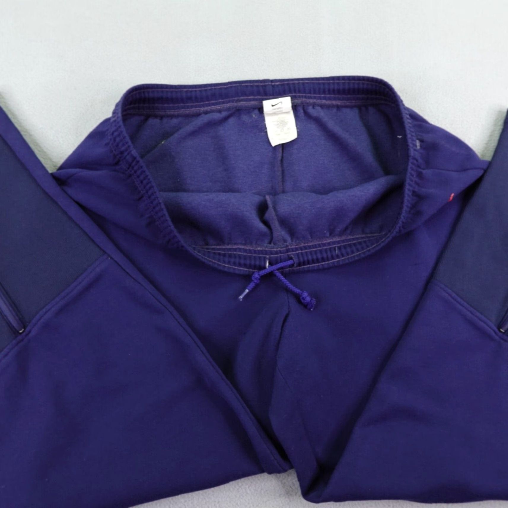 Nike VINTAGE Nike Pants Large Blue Track Sweats Ankle Zip Tapered 90s Mens Size US 39 - 5 Thumbnail