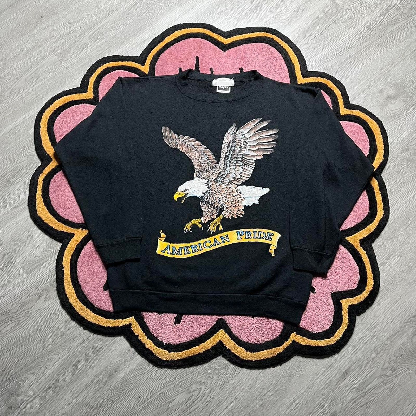 Other Vintage 90’s American Pride Bald Eagle Crewneck Sweatshirt Size US XL / EU 56 / 4 - 1 Thumbnail