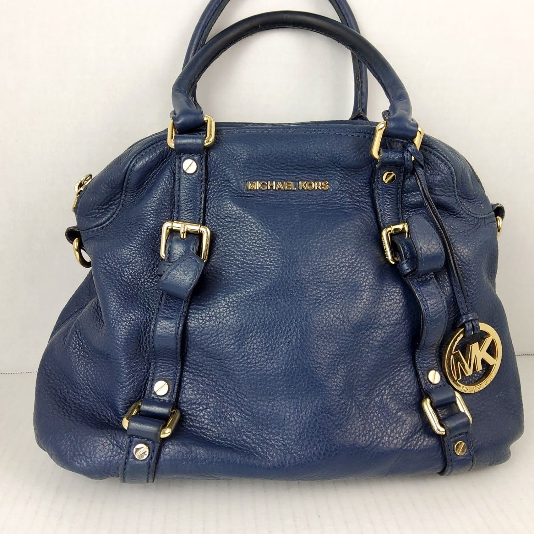Michael Kors Michael Kors Pebbled Leather Satchel Convertible Shoulder Handbag Purse Women Pebbles Leather Exterior Size ONE SIZE - 5 Thumbnail