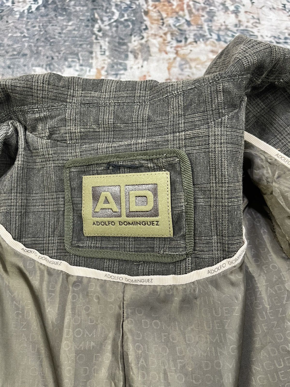 Adolfo Dominguez Adolfo Dominguez Checked Boucle Cut-Out Jackets Size XS / US 0-2 / IT 36-38 - 14 Thumbnail