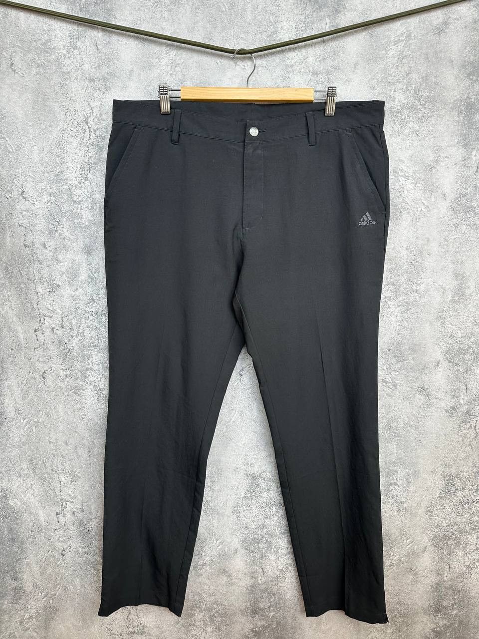 Adidas Adidas Advantage Black Pants CD5661 Open Flat Trouser Hem Size US 38 / EU 54 - 2 Thumbnail