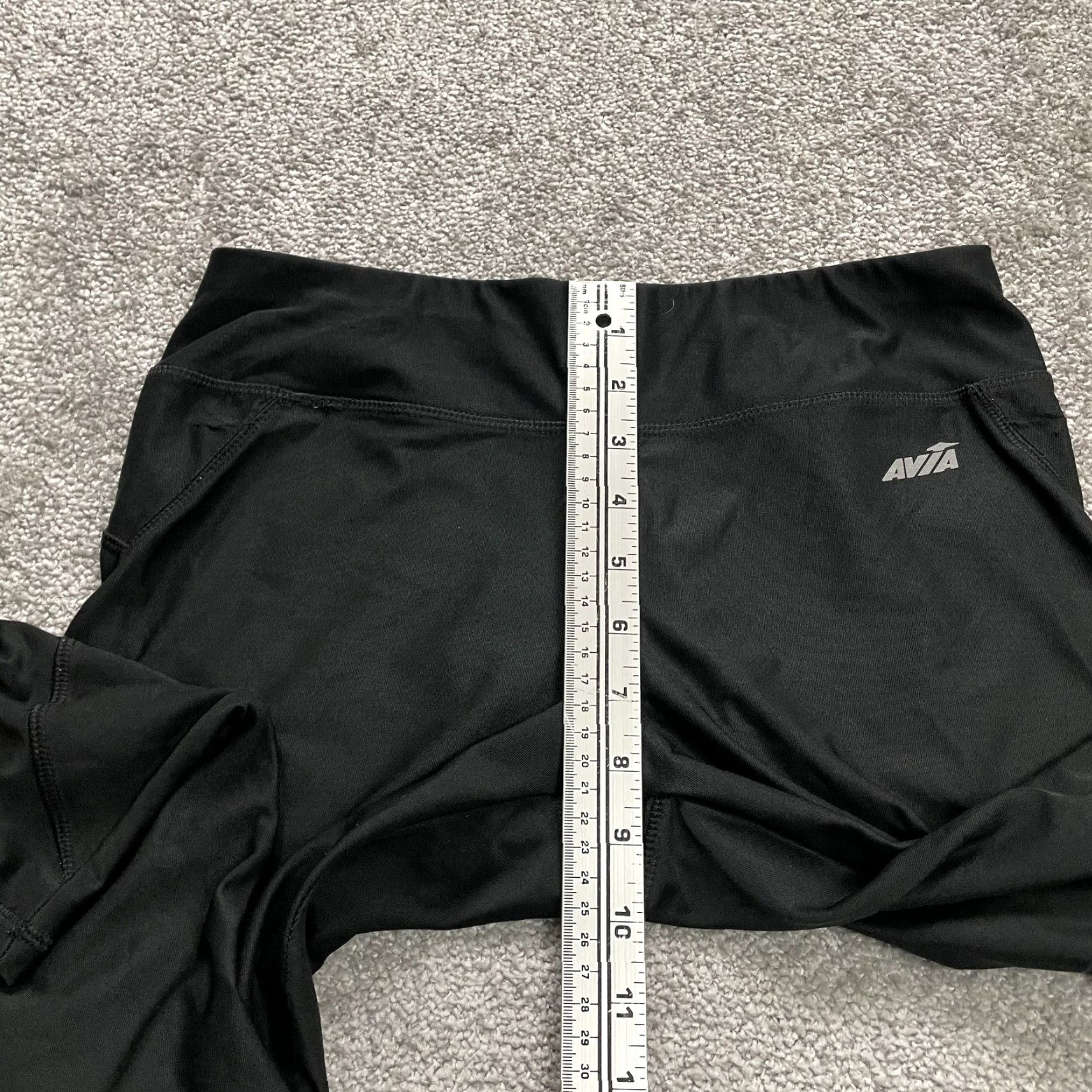 Avia Avia Leggings Womens Small Black Cropped Athletic Yoga Active 27x20 Size 28" / US 6 / IT 42 - 6 Thumbnail