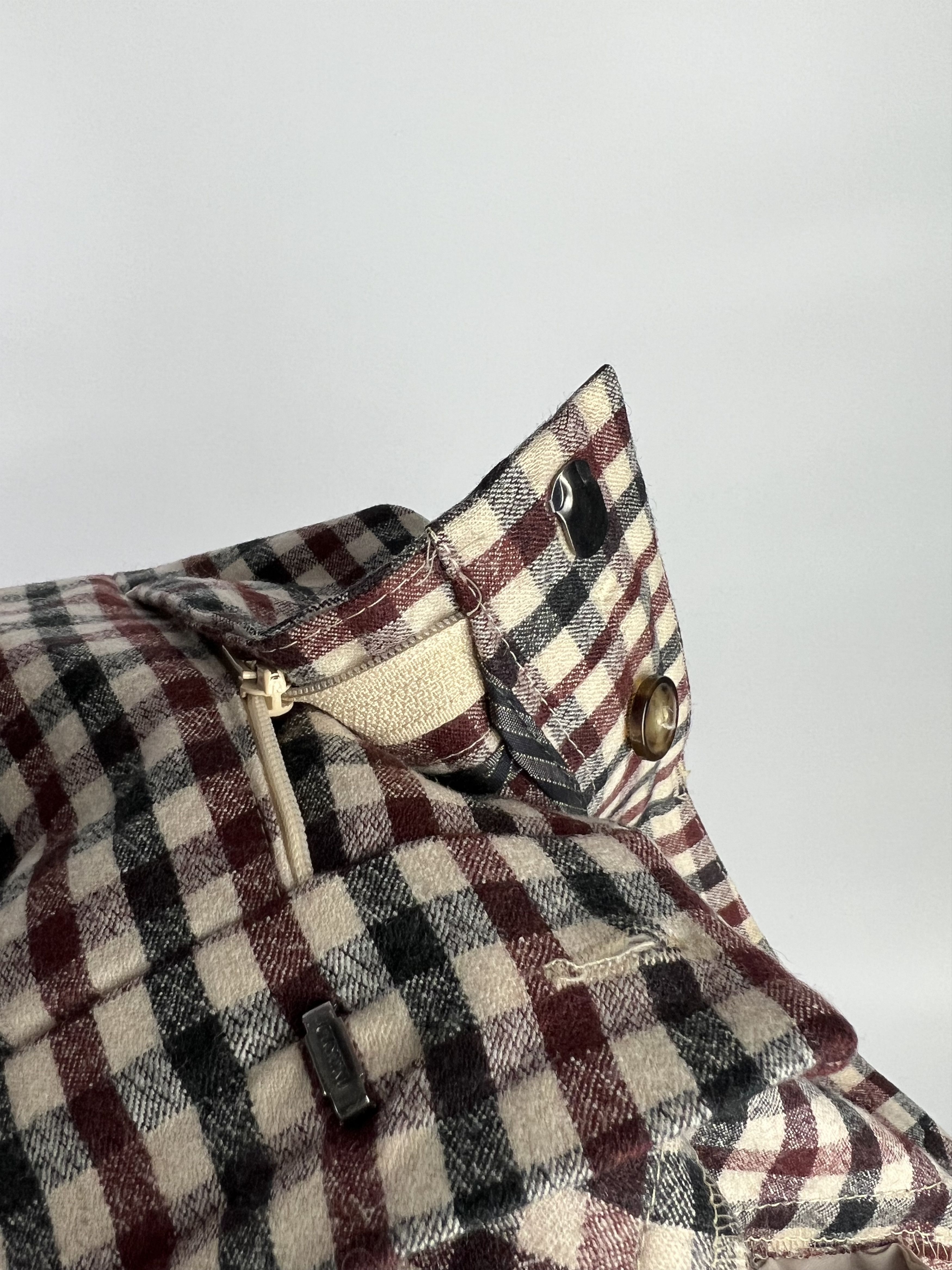 Max Mara Max Mara Weekend Plaid Cigarette Stretch Wool Pants US14 Size 36" / US 14 / IT 50 - 7 Thumbnail