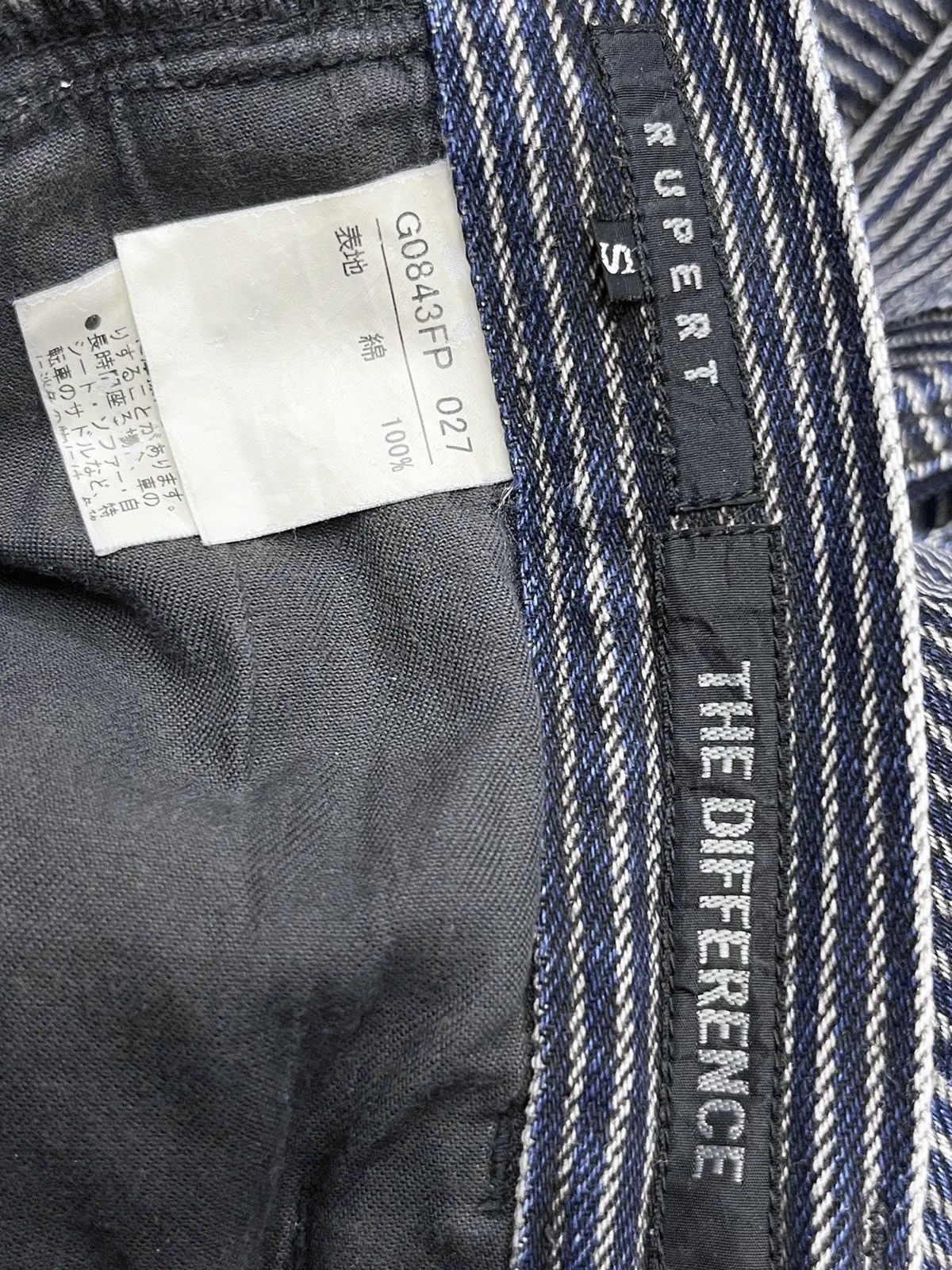 Self Edge RUPERT THE DIFFERENCE Hickory Stripes Patchwork Flare Denim Size US 28 / EU 44 - 10 Thumbnail